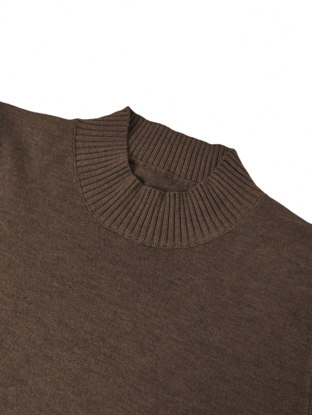 Pulover tricotat SHEIN, maro