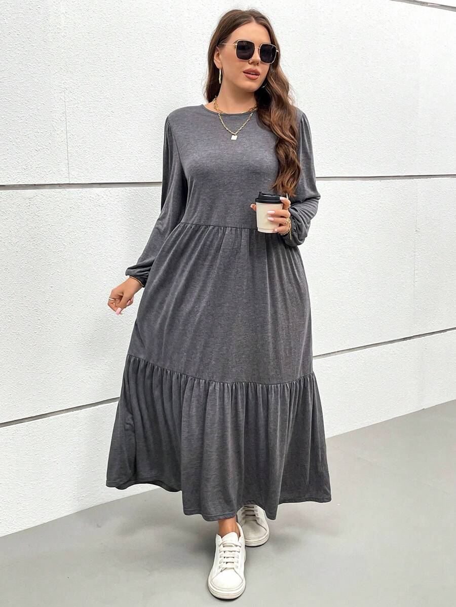 Rochie maxi SHEIN, gri