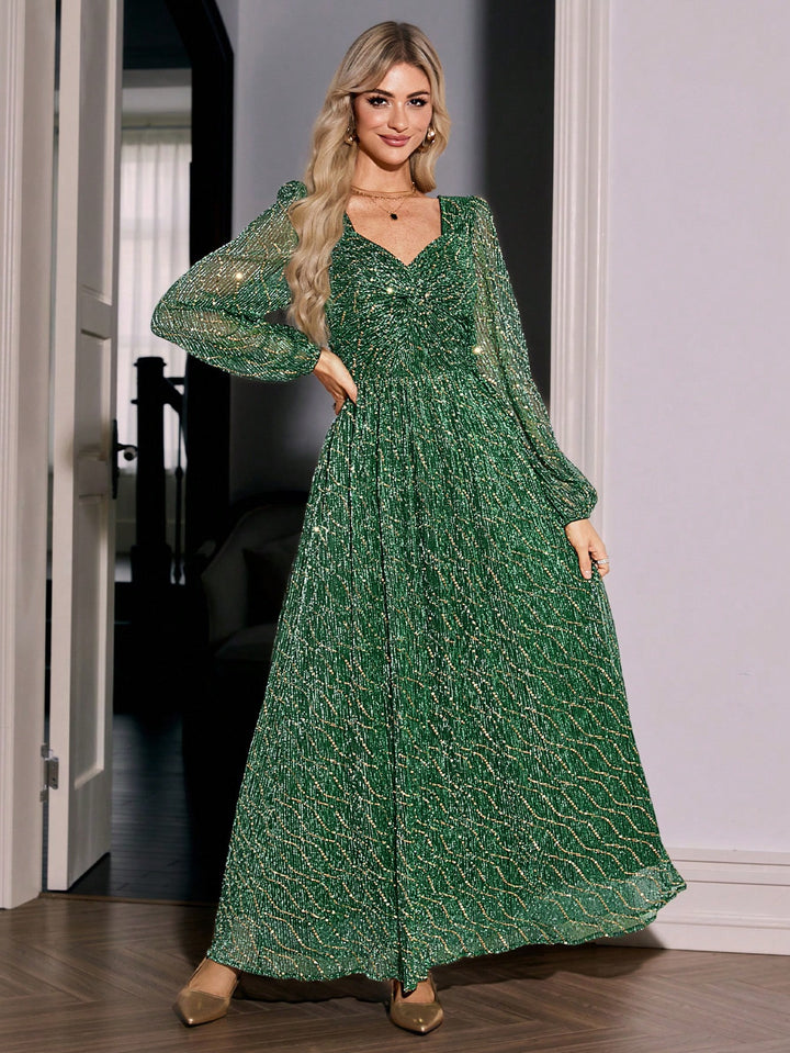 Rochie maxi SHEIN, verde