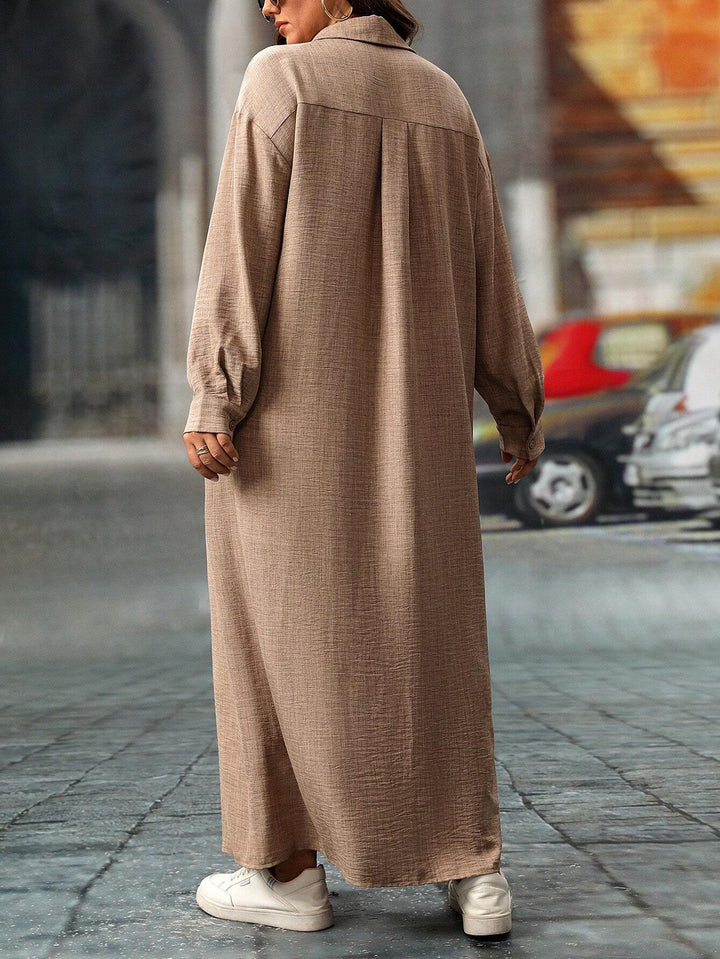 Rochie maxi SHEIN, maro