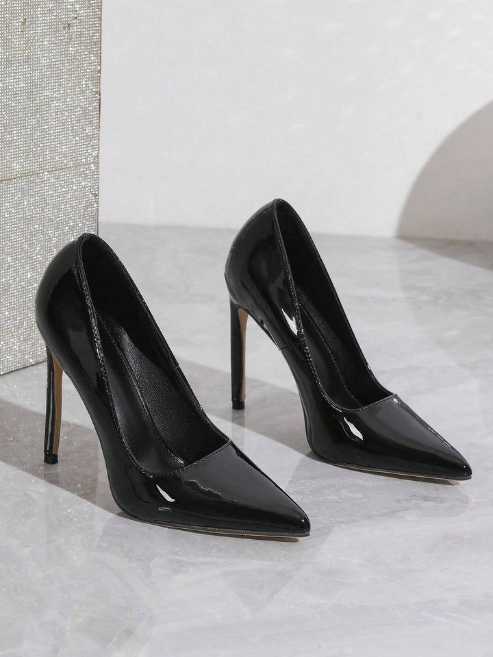 Pantofi cu toc SHEIN, negru