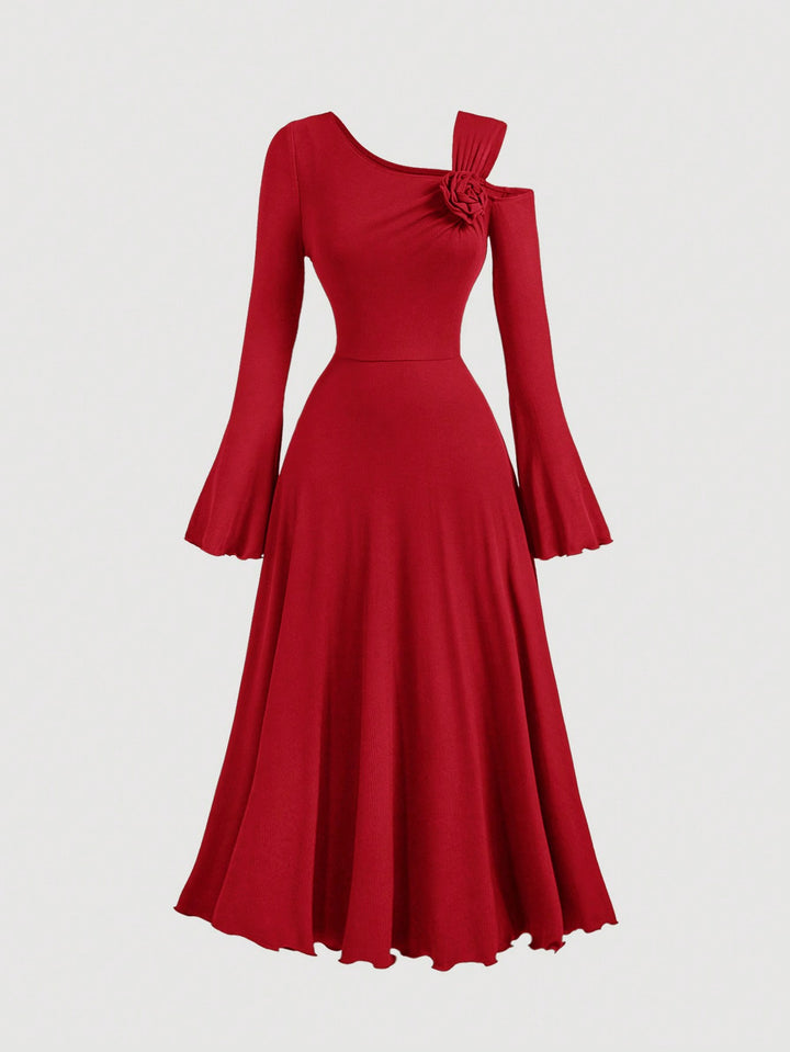 Rochie midi SHEIN, roșu