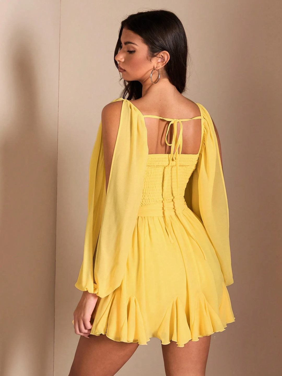 Rochie mini SHEIN, galben