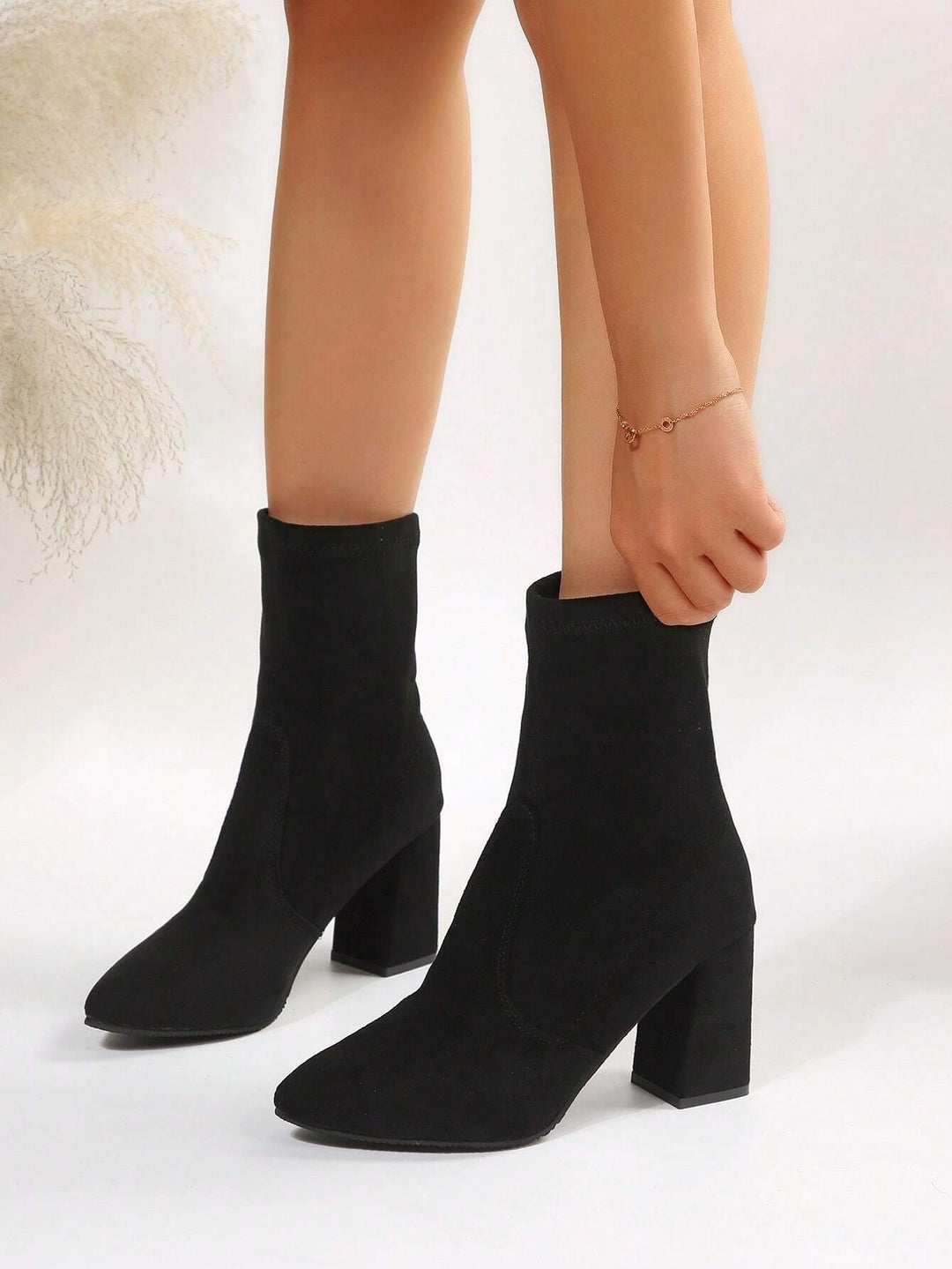 Botine SHEIN, negru