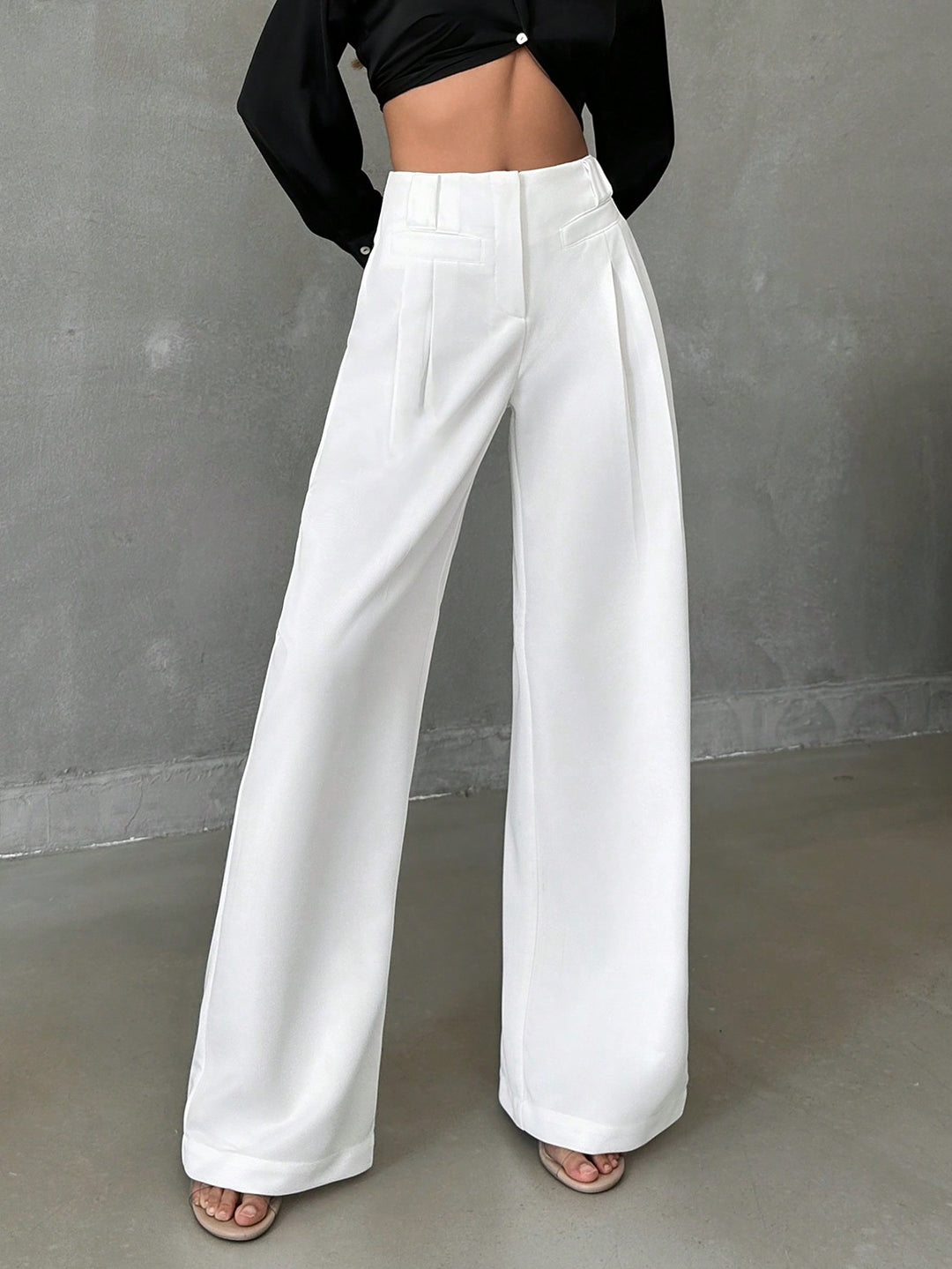 Pantaloni SHEIN, crem