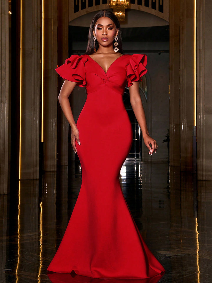 Rochie maxi SHEIN, roșu