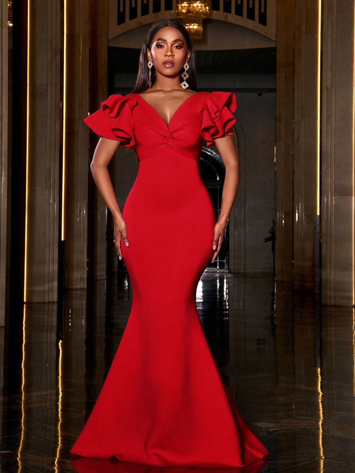 Rochie maxi SHEIN, roșu