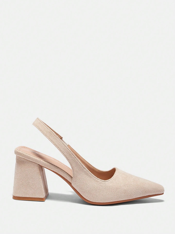 Pantofi cu toc SHEIN, bej