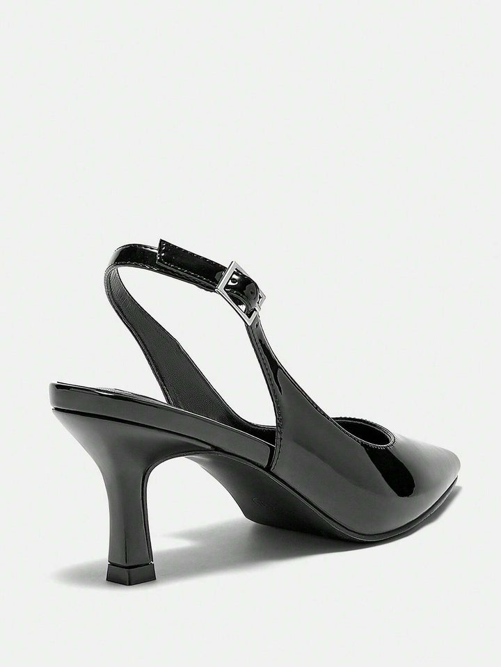 Pantofi cu toc SHEIN, negru