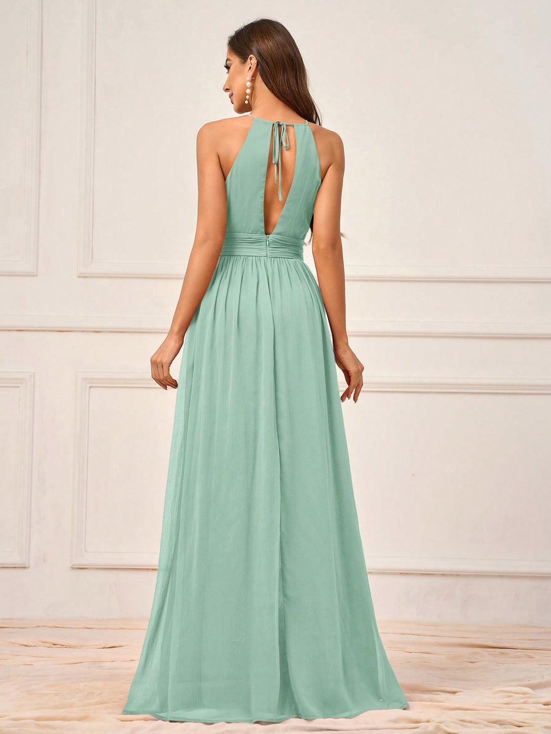 Rochie maxi SHEIN, verde
