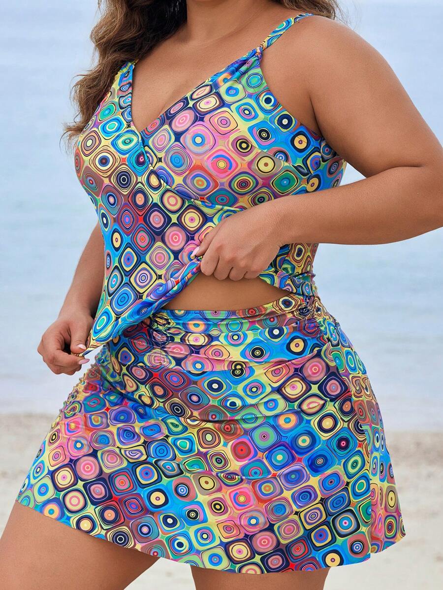 Costum de baie SHEIN, mix culori