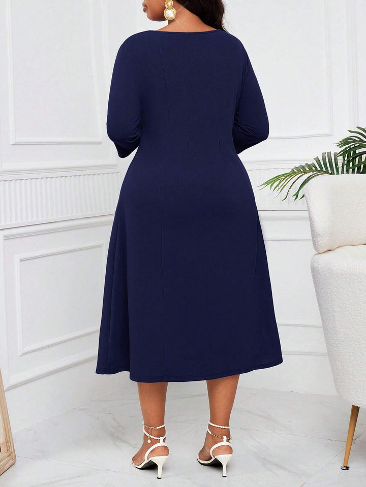 Rochie midi SHEIN, albastru