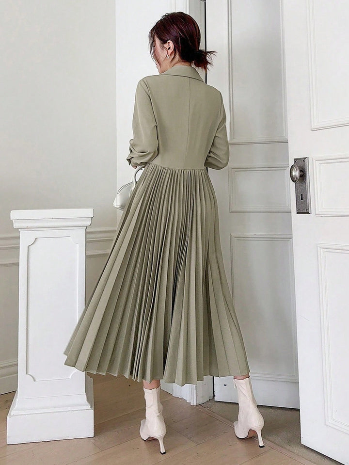 Rochie midi SHEIN, kaki