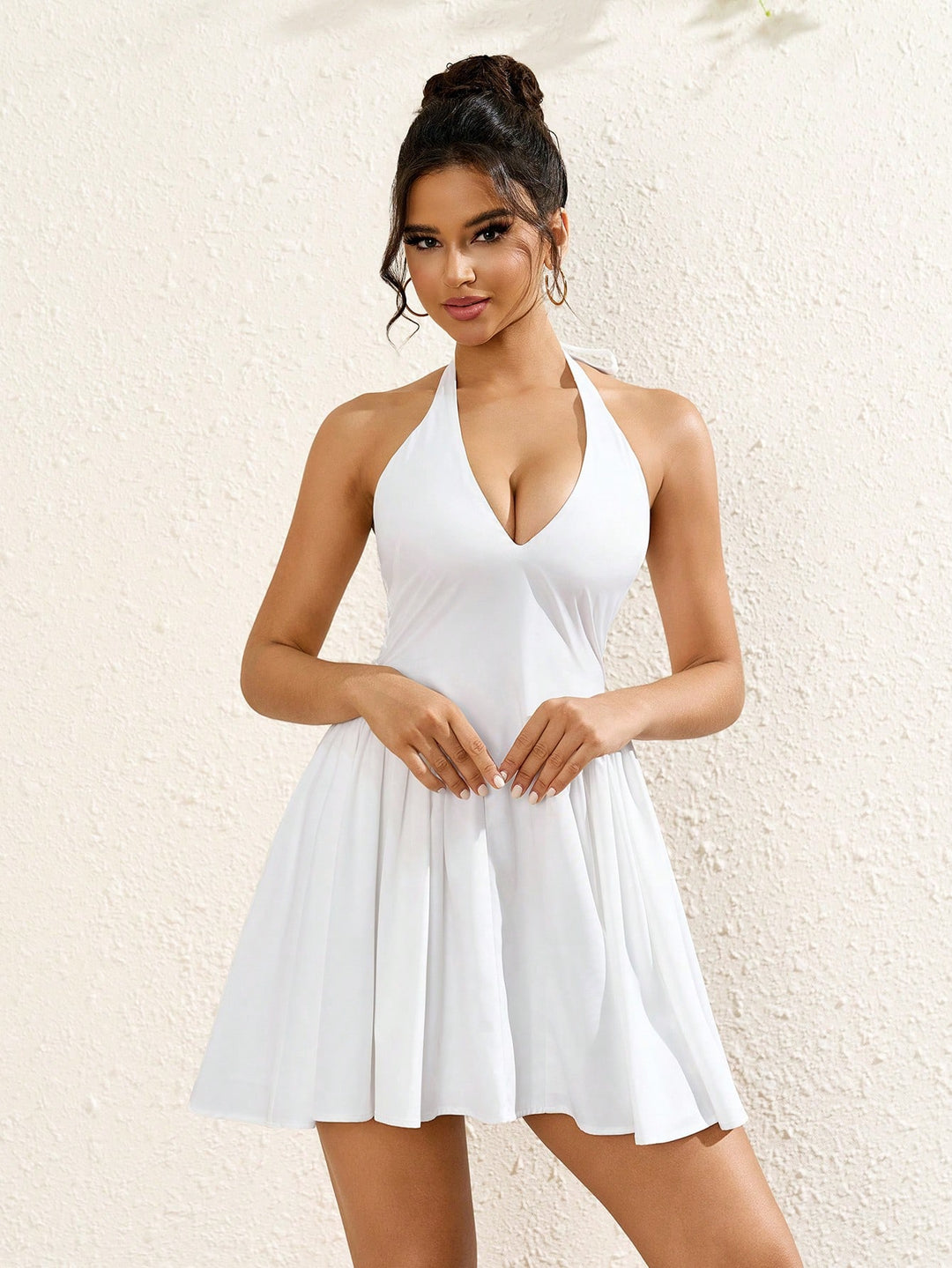 Rochie mini SHEIN, alb