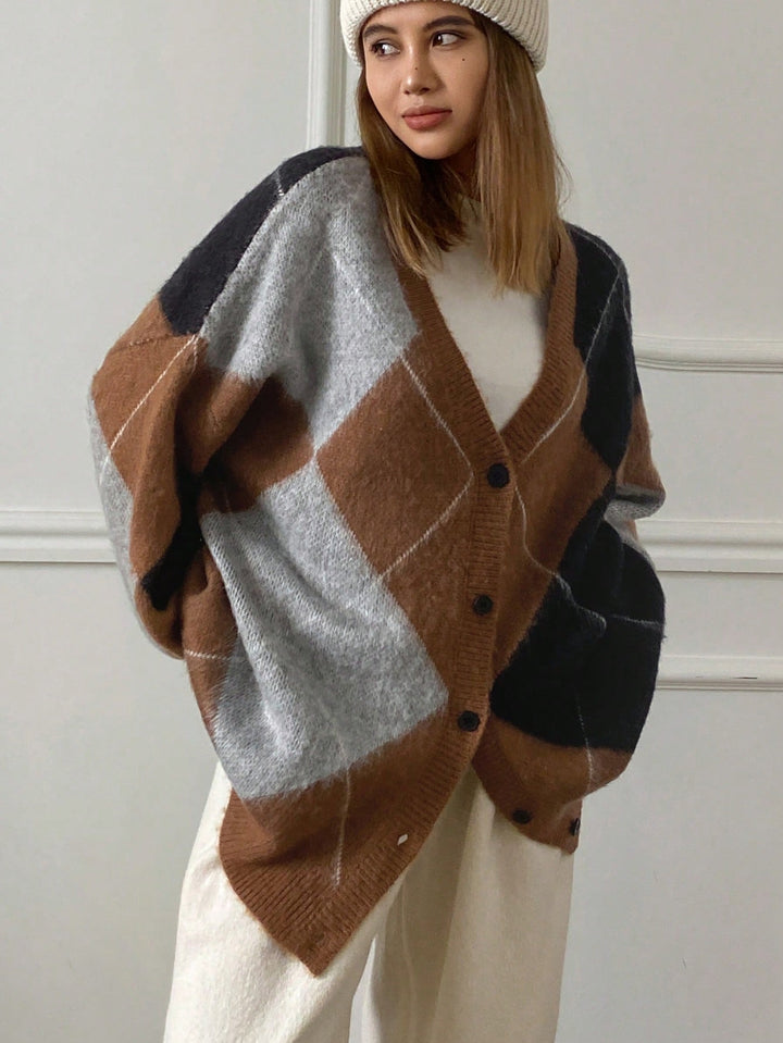 Cardigan SHEIN, maro
