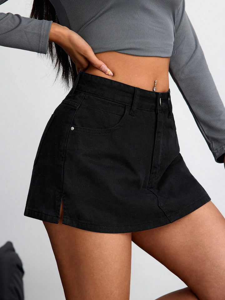 SHEIN skort, fekete