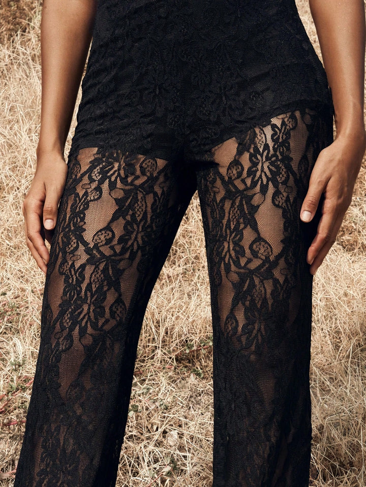 Pantaloni SHEIN, negru