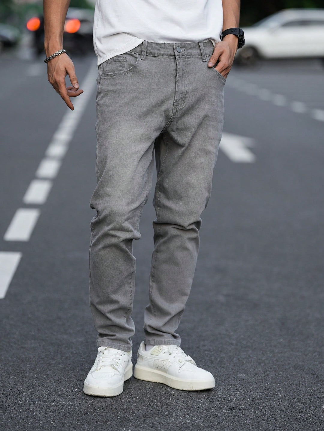 Jeans SHEIN, gri