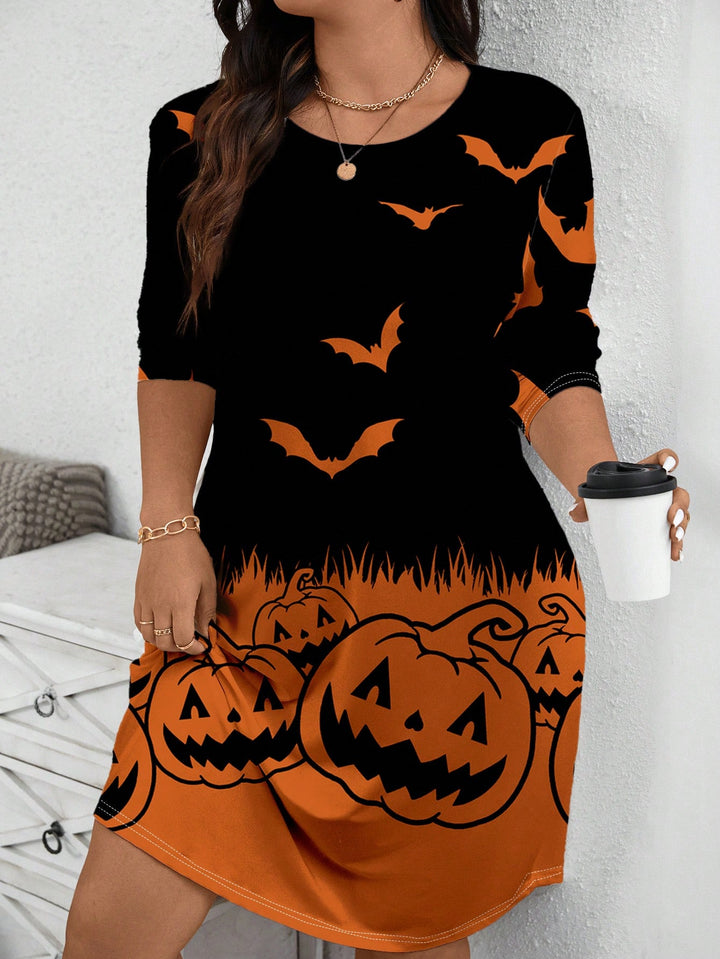 Rochie  midi SHEIN, mix culori