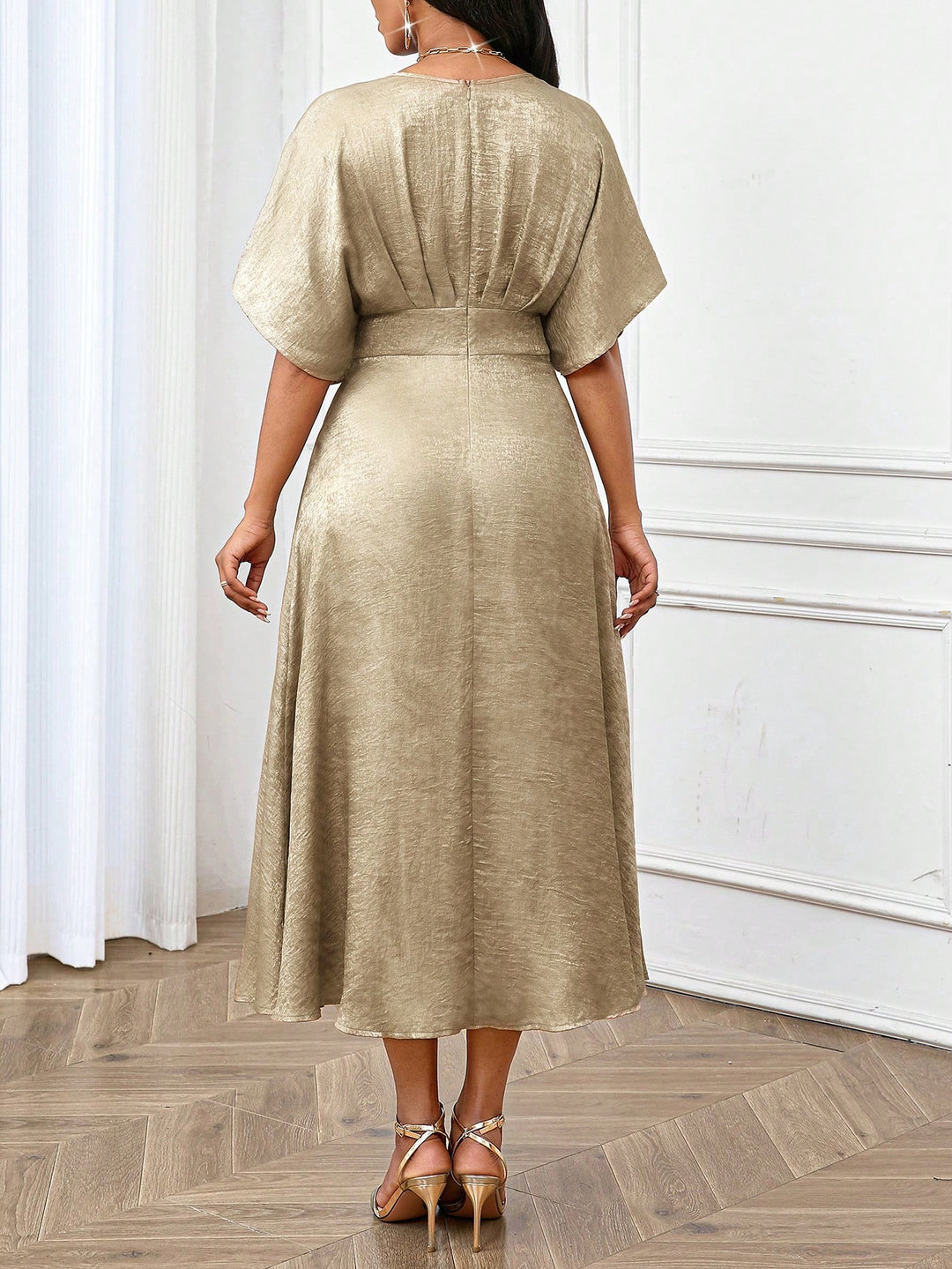 SHEIN maxi ruha, arany