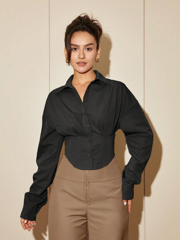 Bluza eleganta SHEIN, negru