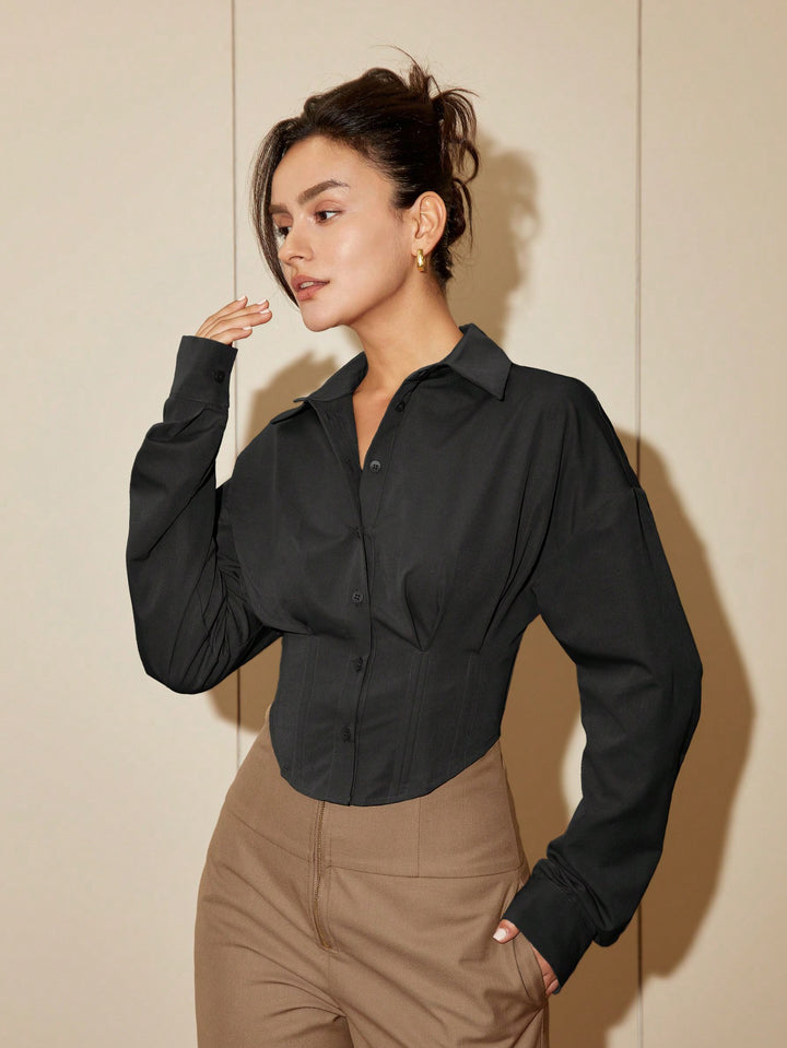 Bluza eleganta SHEIN, negru
