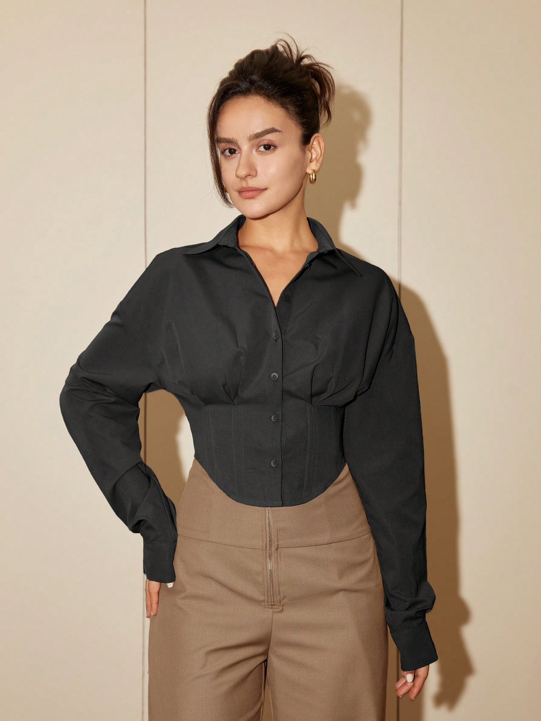 Bluza eleganta SHEIN, negru