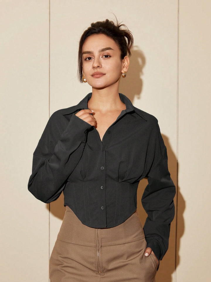 Bluza eleganta SHEIN, negru