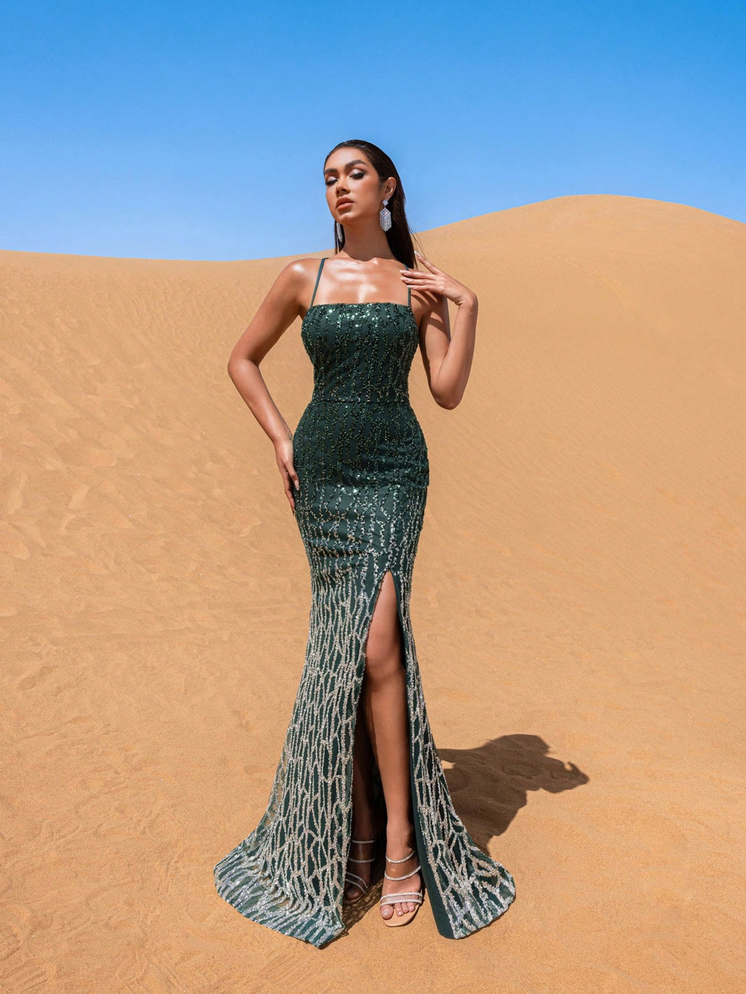 Rochie SHEIN, verde