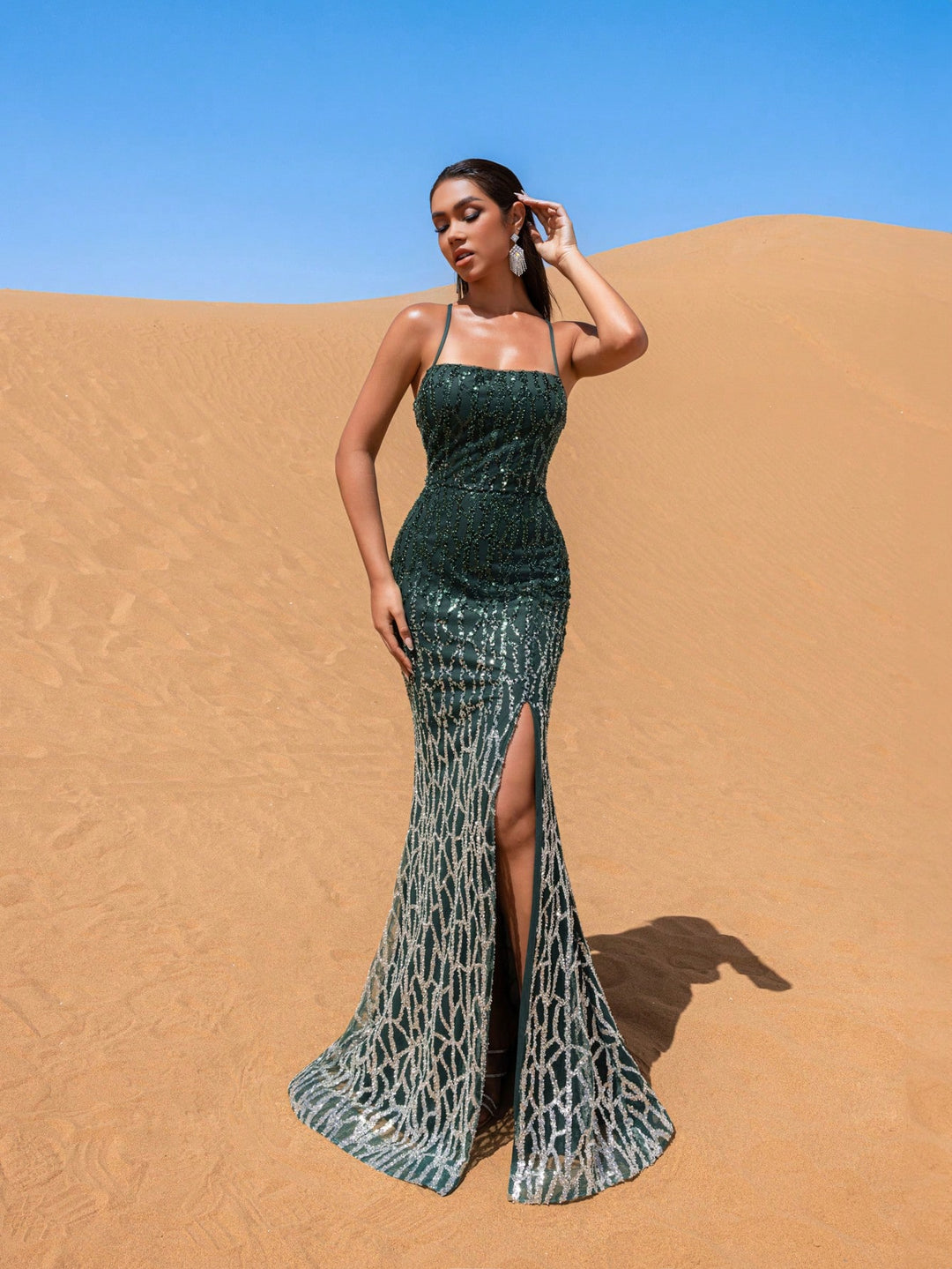 Rochie SHEIN, verde