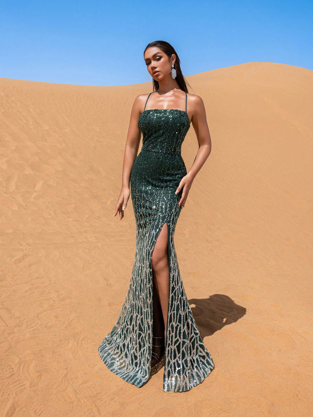 Rochie SHEIN, verde