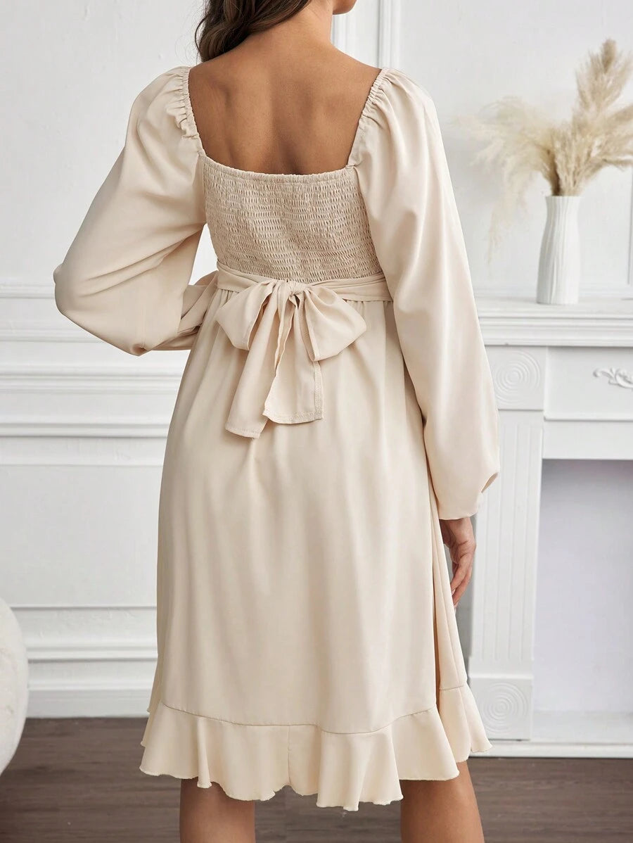 Rochie midi SHEIN, crem