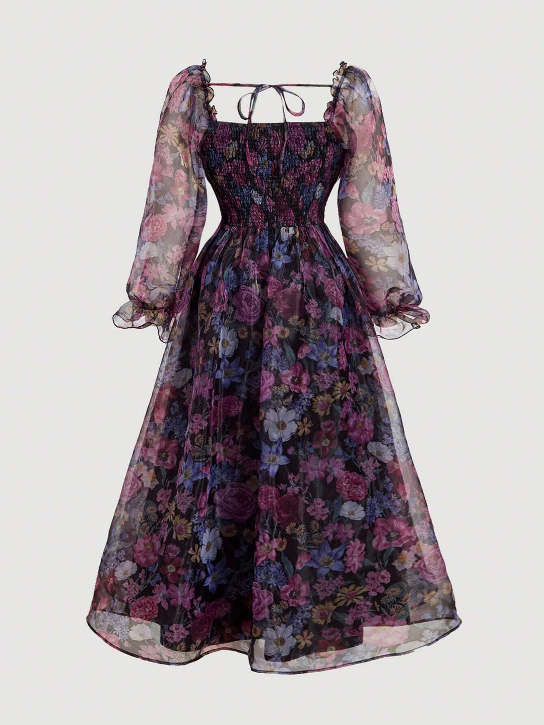 Rochie maxi SHEIN, mix culori