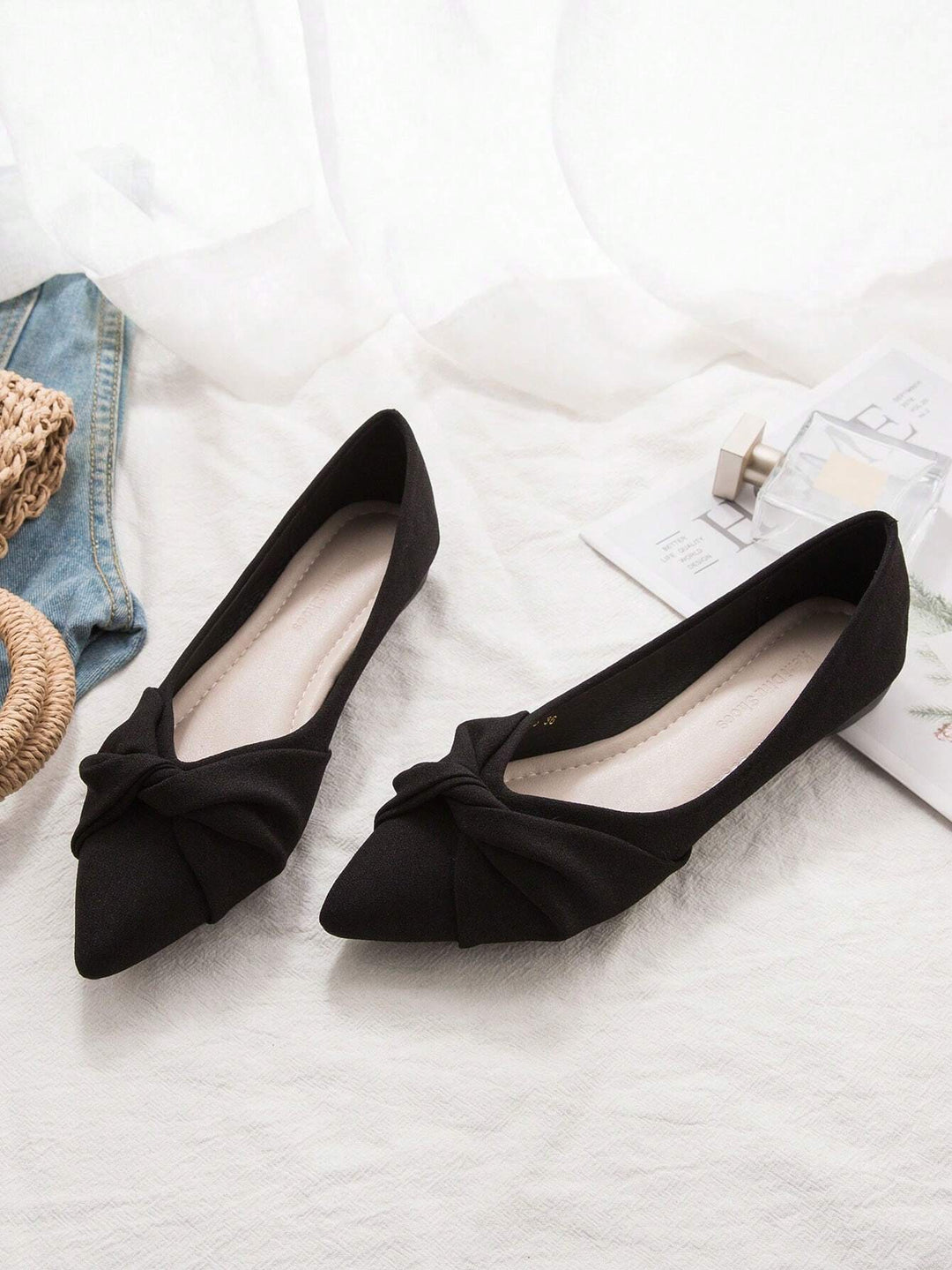 SHEIN balerina cipő, fekete