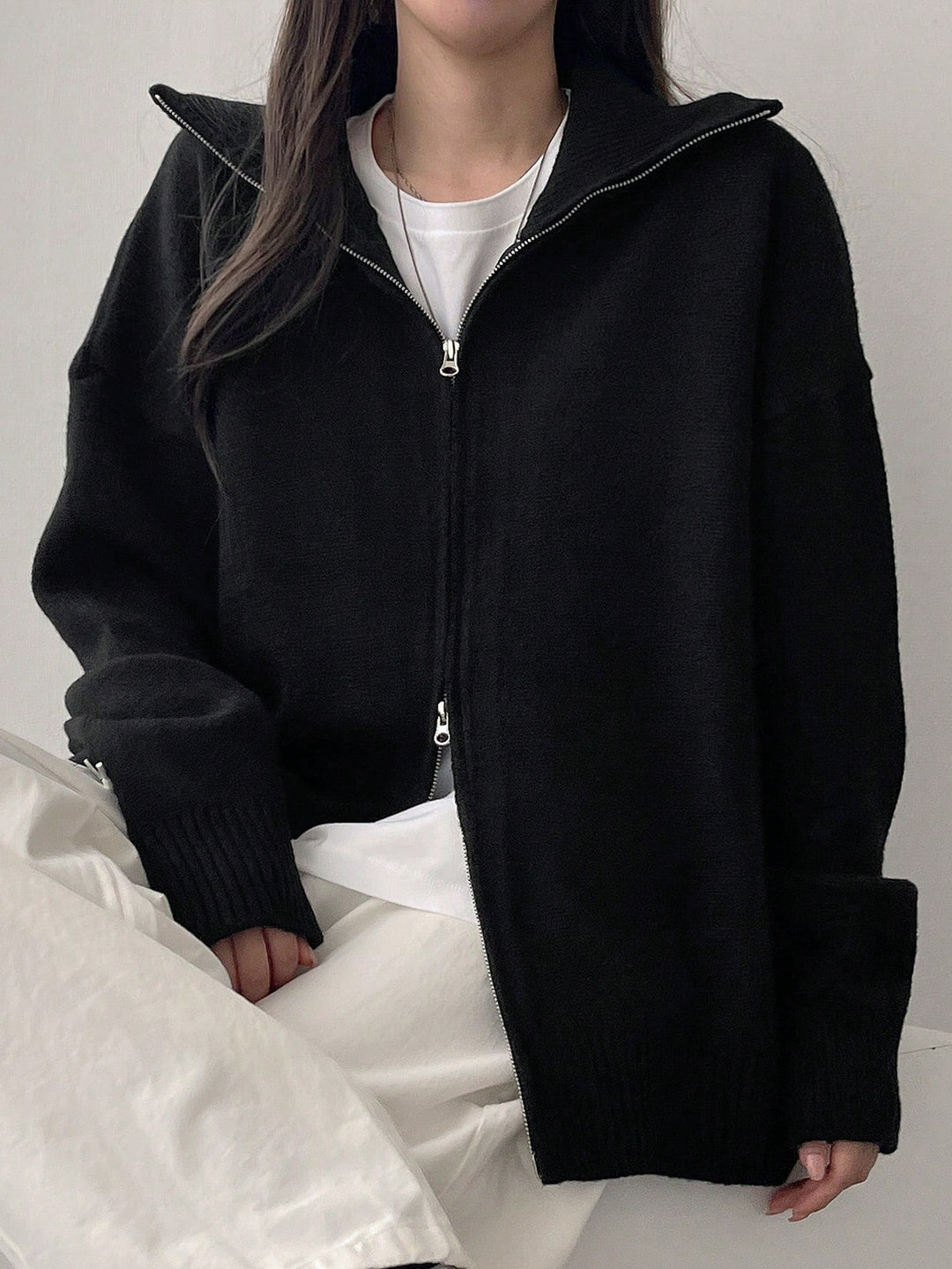 Cardigan SHEIN, negru