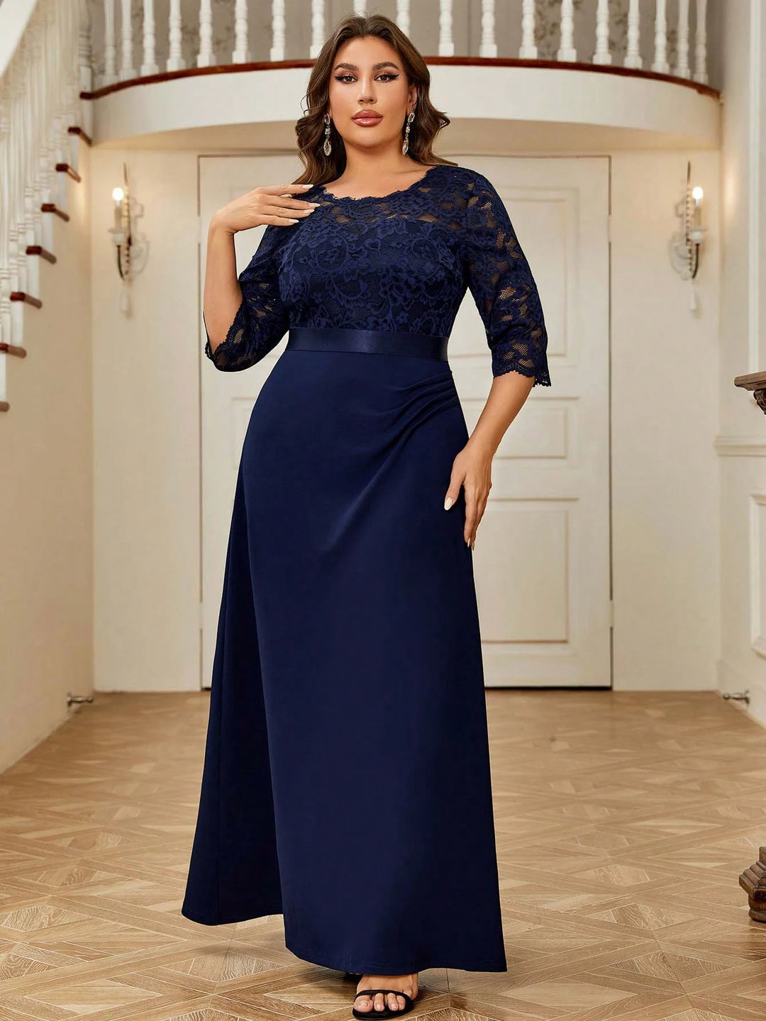 Rochie maxi SHEIN, albastru