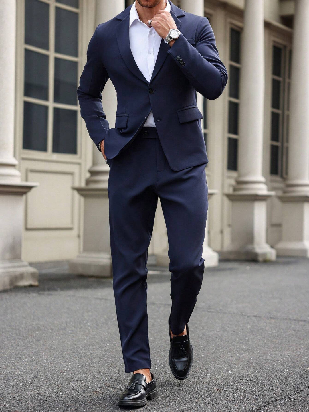 Costum SHEIN, bleumarin