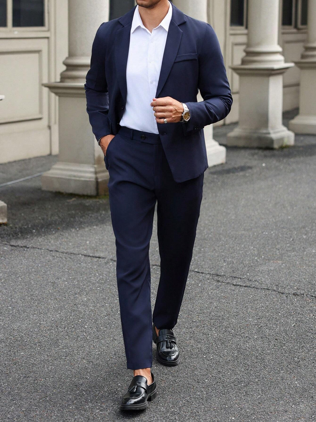 Costum SHEIN, bleumarin