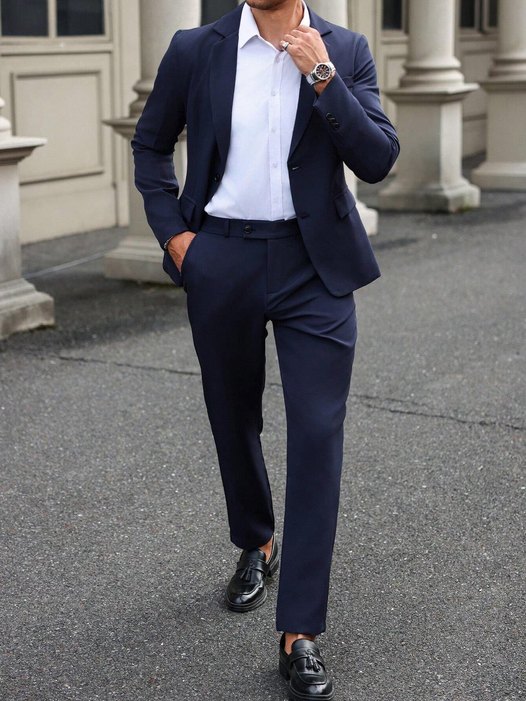 Costum SHEIN, bleumarin