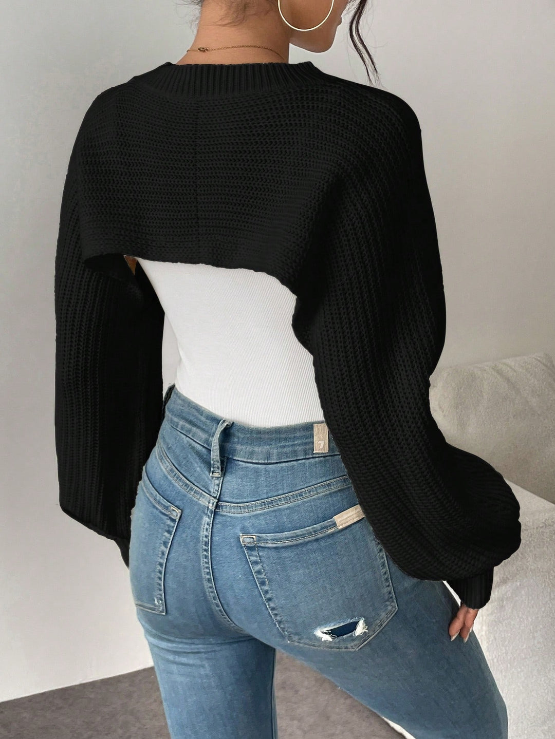 Pulover SHEIN, negru