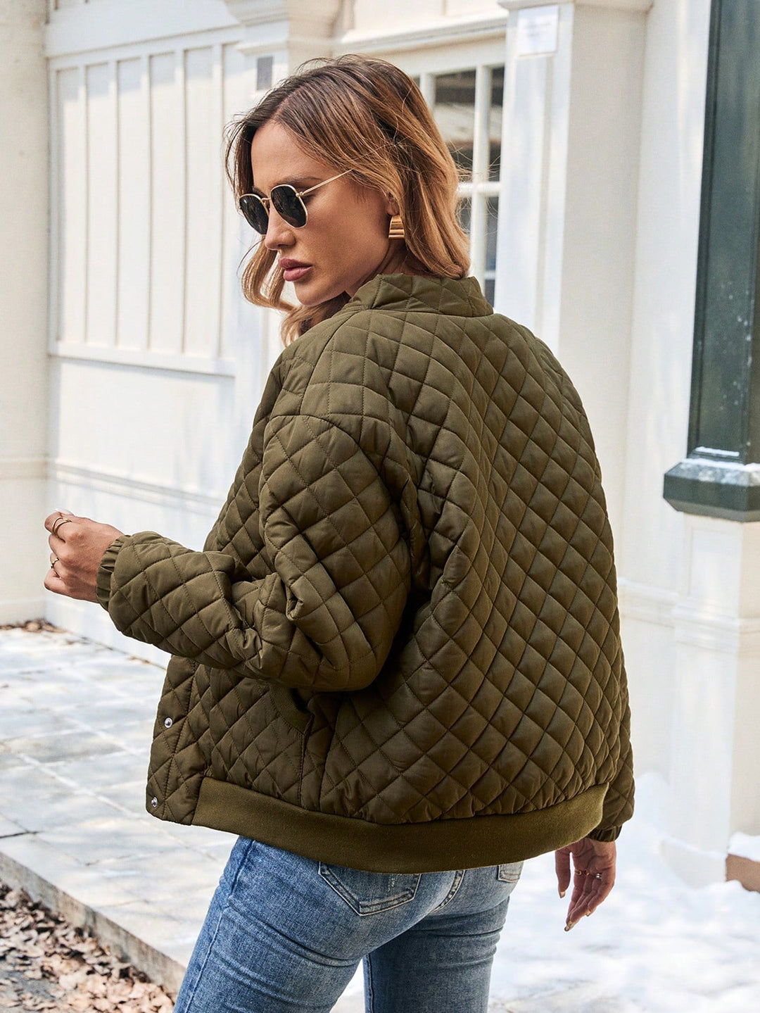 SHEIN kabát, khaki