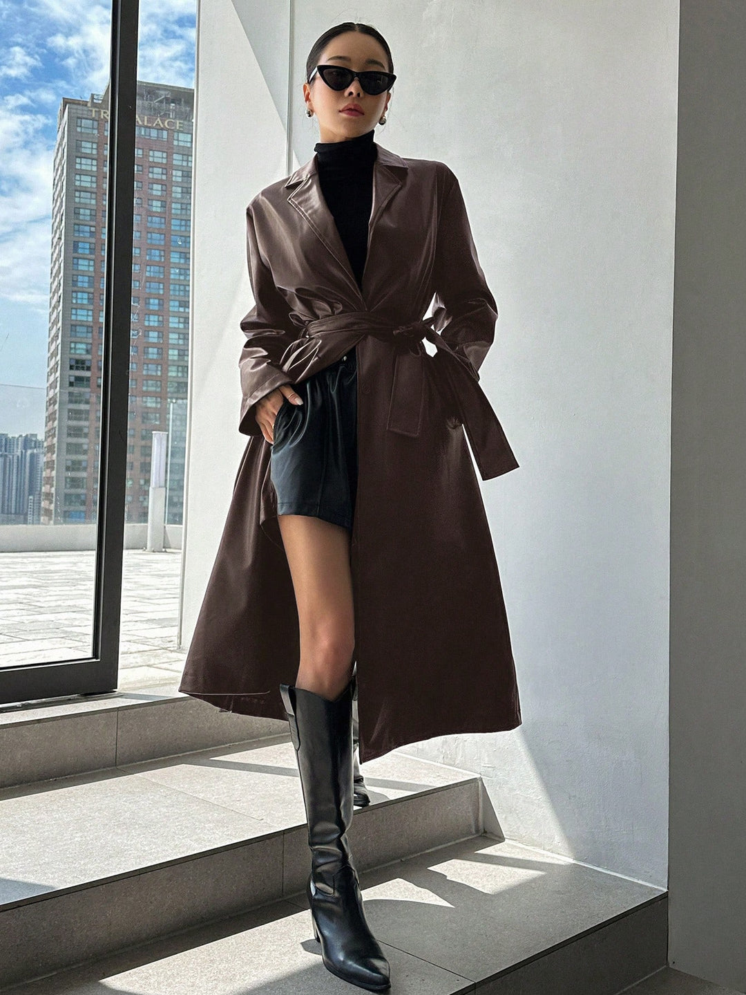Trench SHEIN, maro