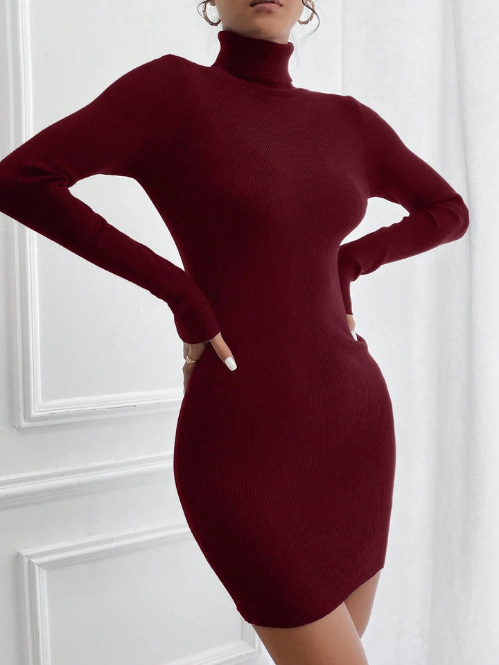 SHEIN mini ruha, bordó