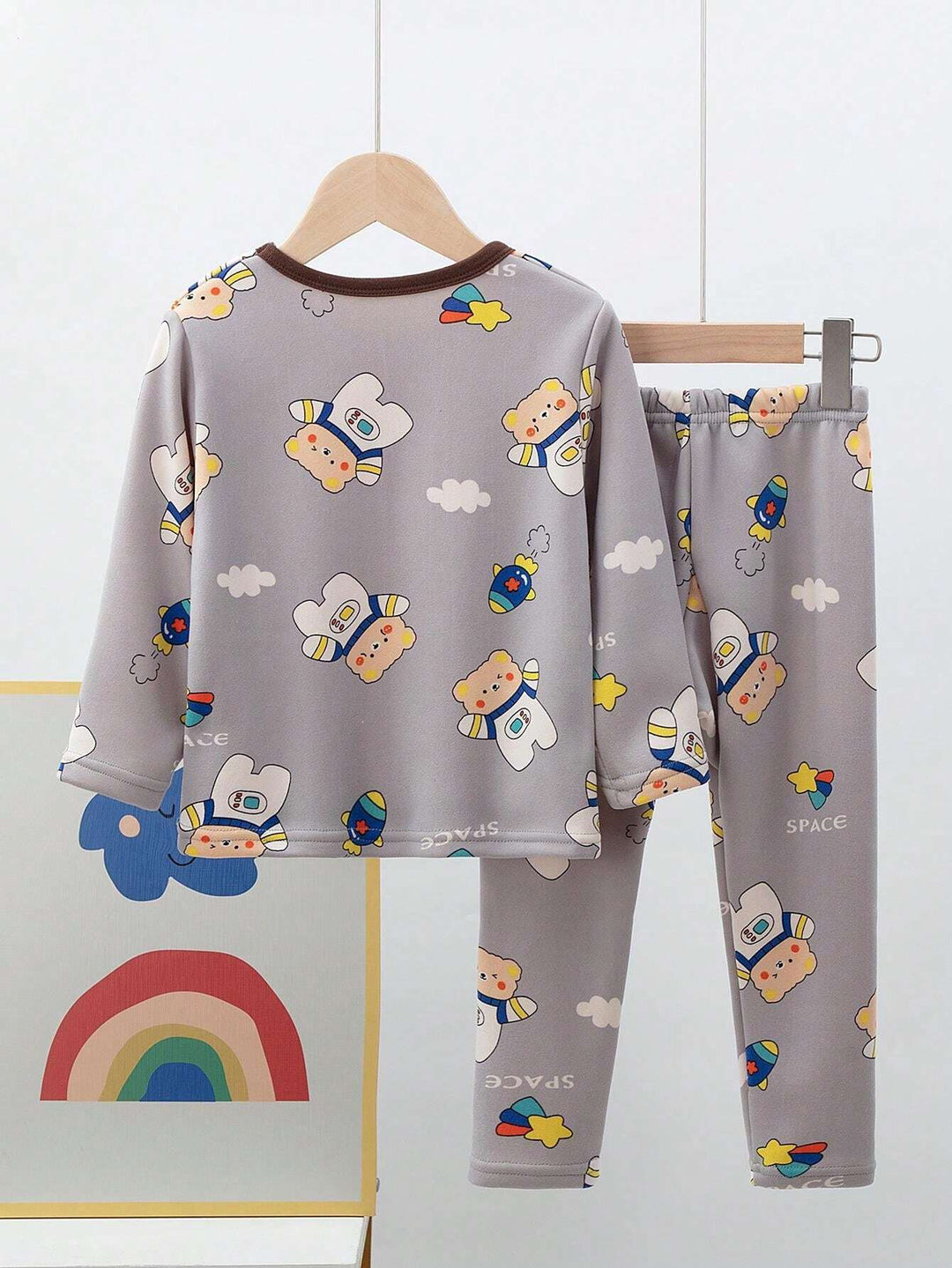 Compleu pijamale SHEIN, gri