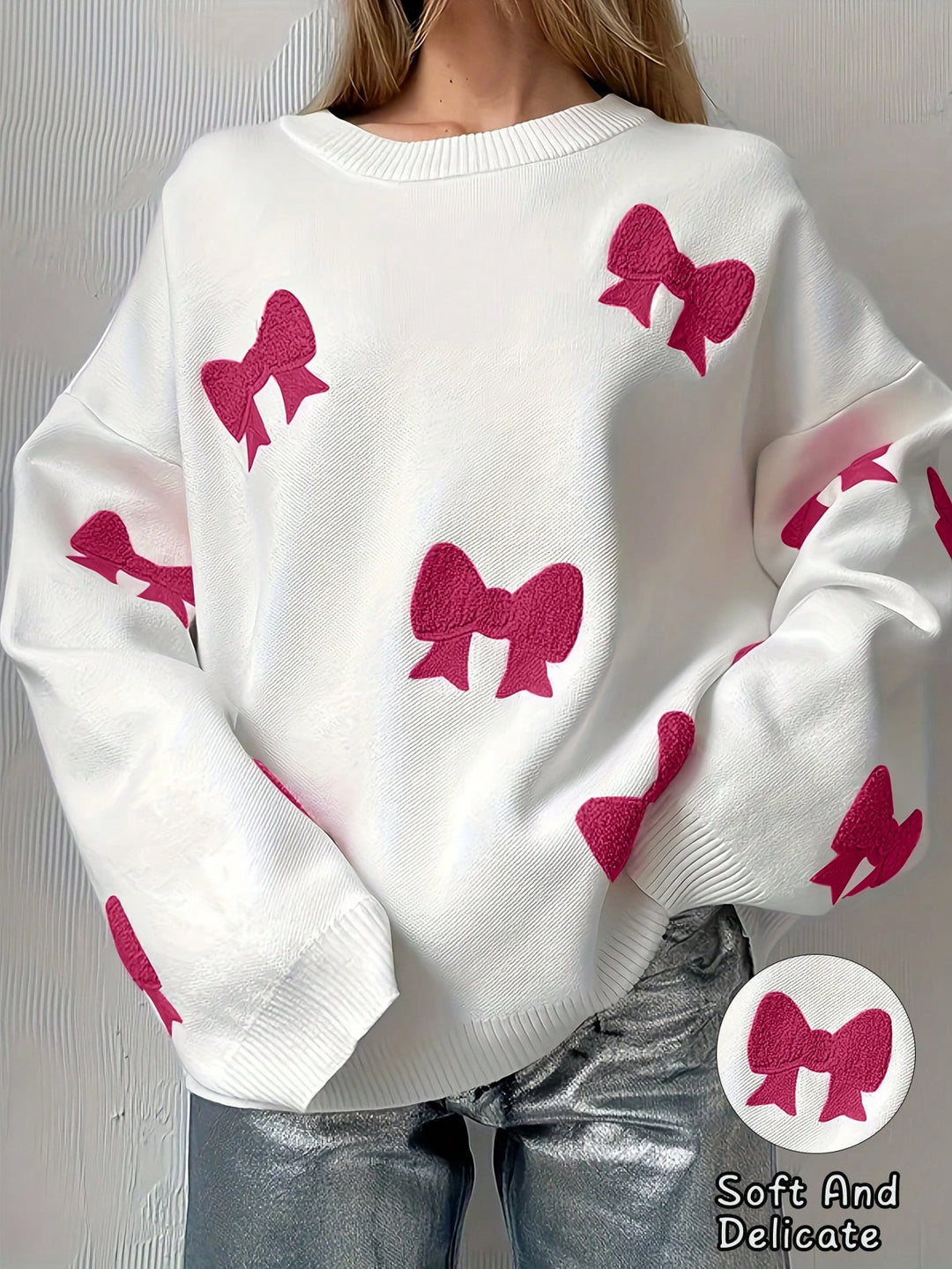 Pulover SHEIN, alb