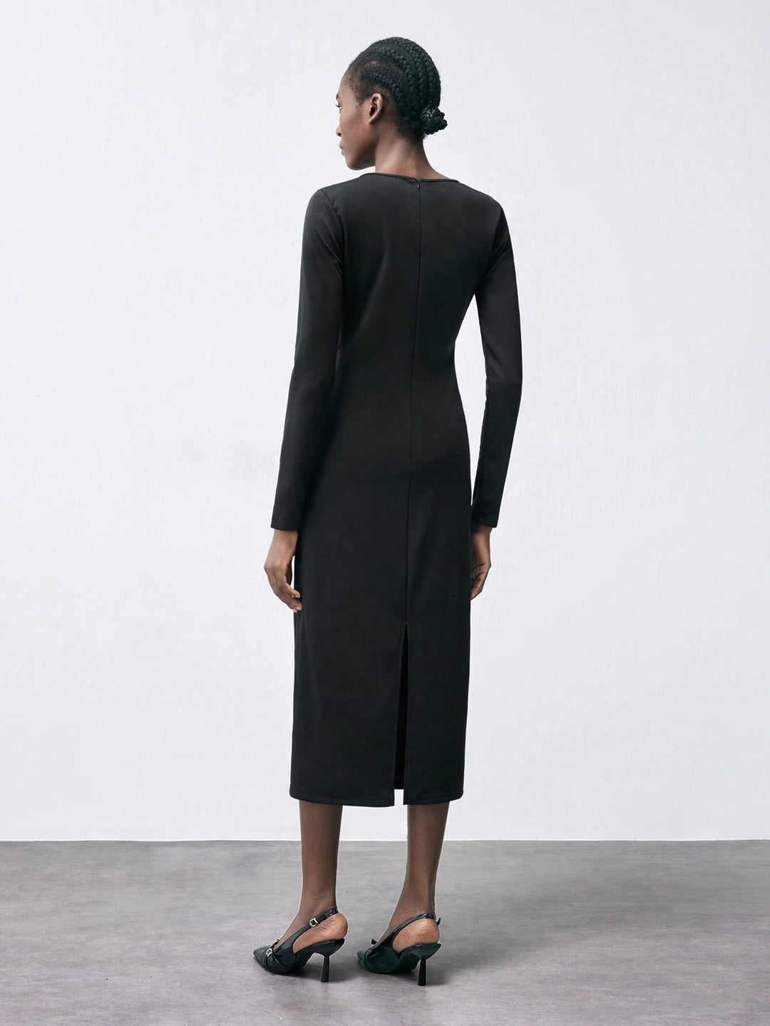 Rochie midi SHEIN, negru