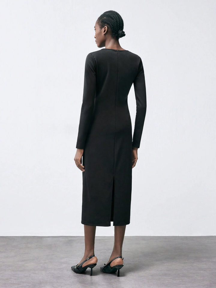 Rochie midi SHEIN, negru