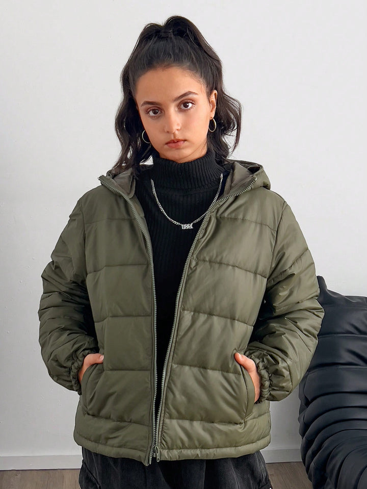 SHEIN Winter Coat, Khaki