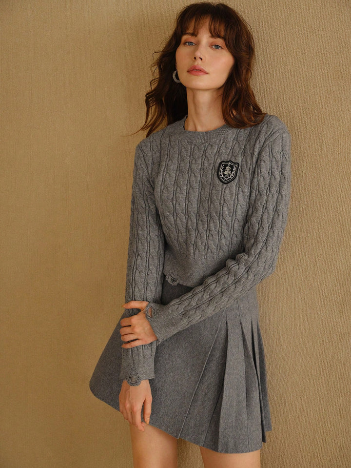 Fustă mini SHEIN, gri
