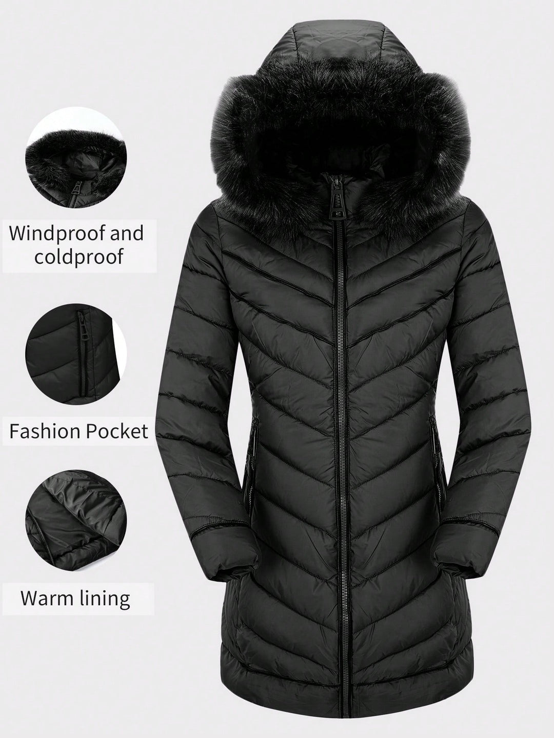 Palton SHEIN, negru